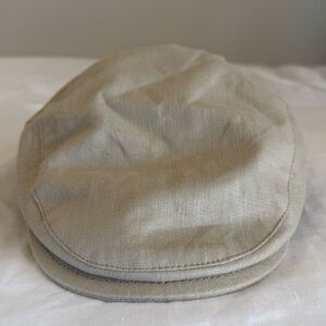 NWOT Fawler Tirol | Light Stone Linen Flat Cap